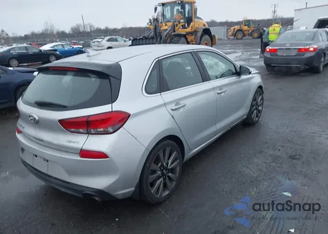 2018 Hyundai Elantra Gt Sport из США, поврежденный, VIN KMHH55LC1JU071379